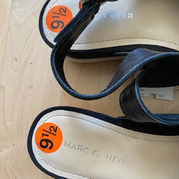 𝅺MARC Fisher Espadrilles Platform Wedge New 9.5 - Picture 3 of 6